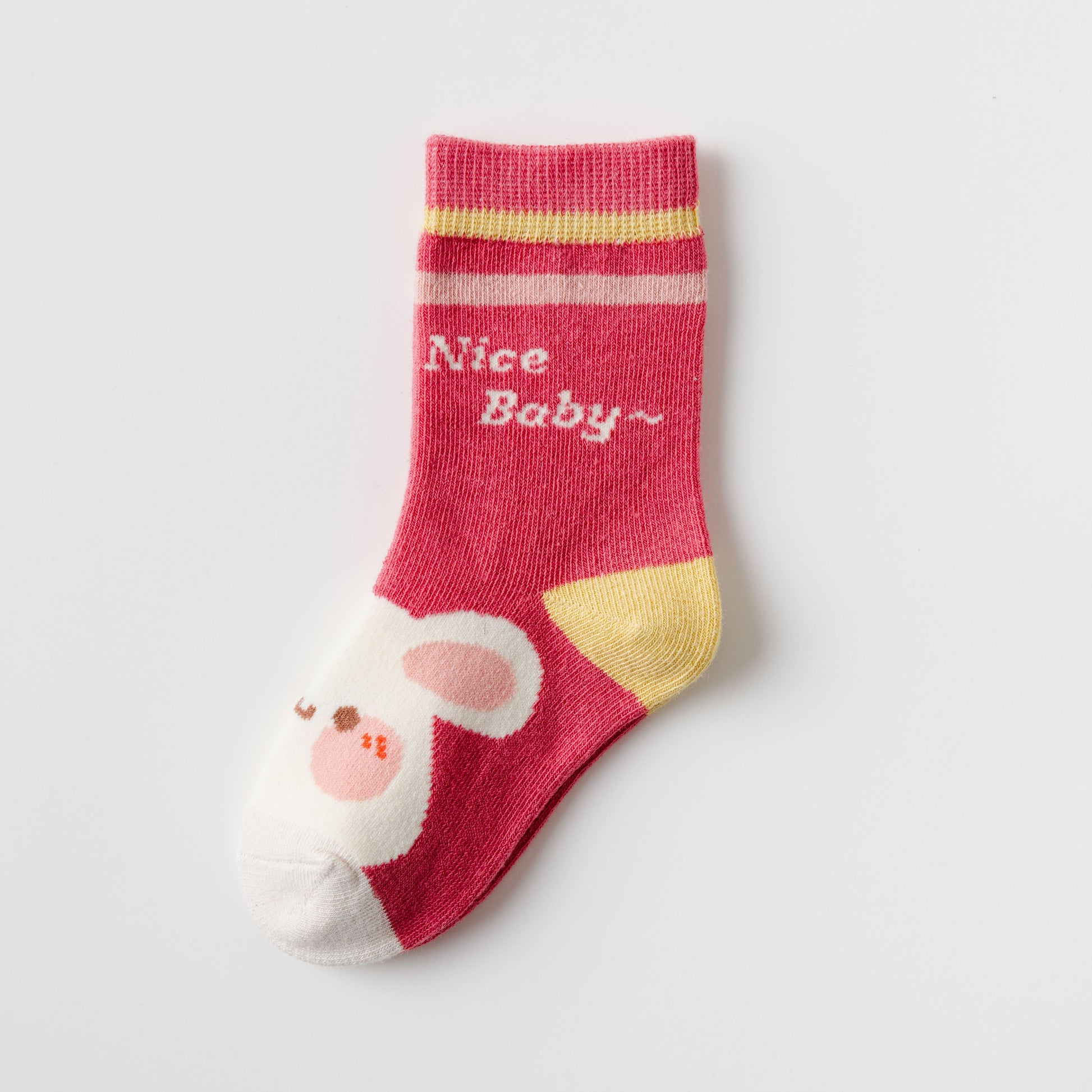 Lot de 5 chaussettes hautes fille avec motifs lapin rose mignons. Parfaites pour l’hiver, elles offrent douceur, chaleur et style dès 12 mois jusqu’à 12 ans.