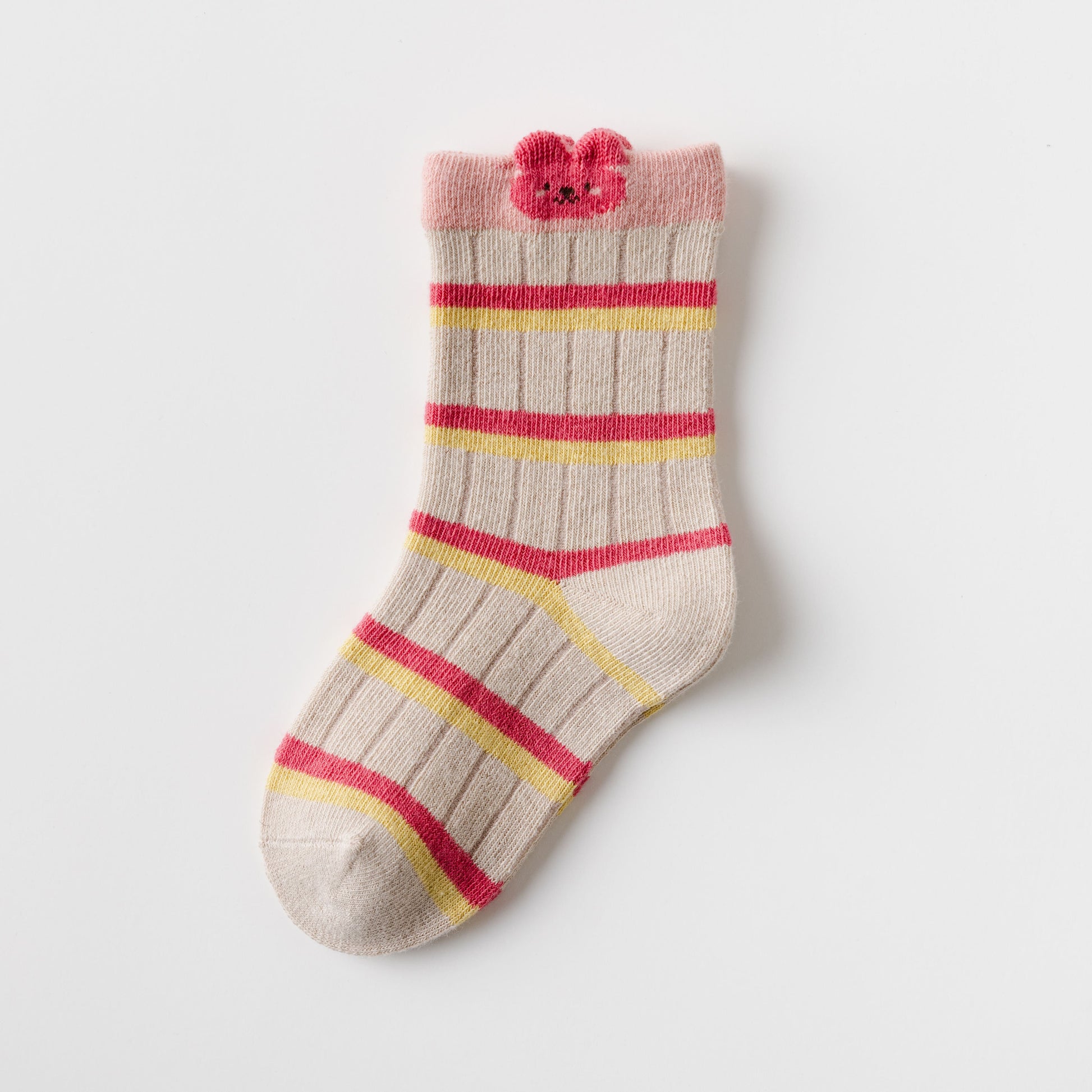 Lot de 5 chaussettes hautes fille avec motifs lapin rose mignons. Parfaites pour l’hiver, elles offrent douceur, chaleur et style dès 12 mois jusqu’à 12 ans.