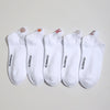 Lot de 5 chaussettes fantaisie à languette, motifs marins brodés, confort stretch, tailles 35-41. Idéal pour un look frais et sans ampoules.