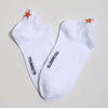 Lot de 5 chaussettes fantaisie à languette, motifs marins brodés, confort stretch, tailles 35-41. Idéal pour un look frais et sans ampoules.