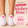 Lot de 3 Chaussettes Languette Octobre Rose