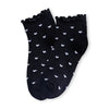 Lot de 5 chaussettes mi-hautes cœur. Taille 35-41. Bord dentelle, coton doux et imprimé romantique. Élégantes, confortables et idéales au quotidien.