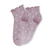 Lot de 5 chaussettes mi-hautes cœur. Taille 35-41. Bord dentelle, coton doux et imprimé romantique. Élégantes, confortables et idéales au quotidien.