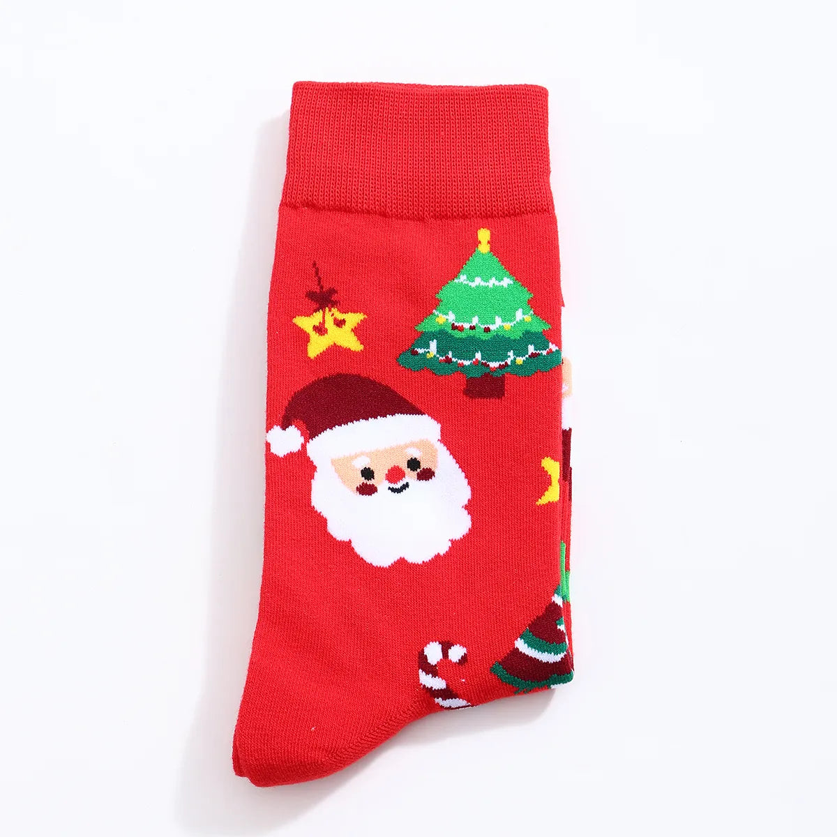 Chaussettes de Noël homme vendues à l’unité. Trois modèles festifs au choix : Père Noël, bonhomme de neige ou rouge décoré. Taille 38-45, confortables.