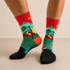 Chaussettes motifs sport : ping-pong, randonnée et ski