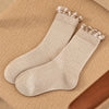 Chaussettes Bi-Matières à Volant Femme