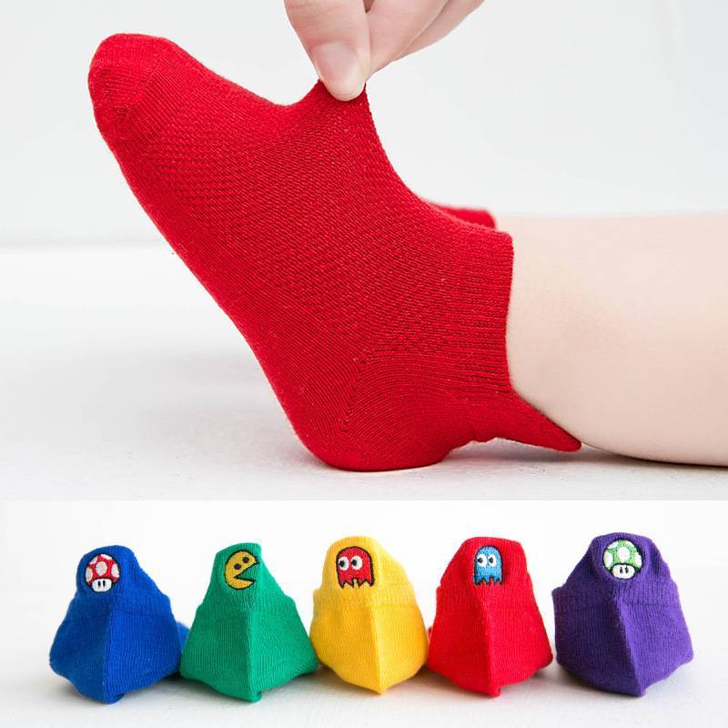 Tites Chaussettes fantaisie tendance et originale enfant languette jeux lot 2